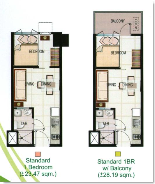 Sm Green Condo 1br Layout Houseforall